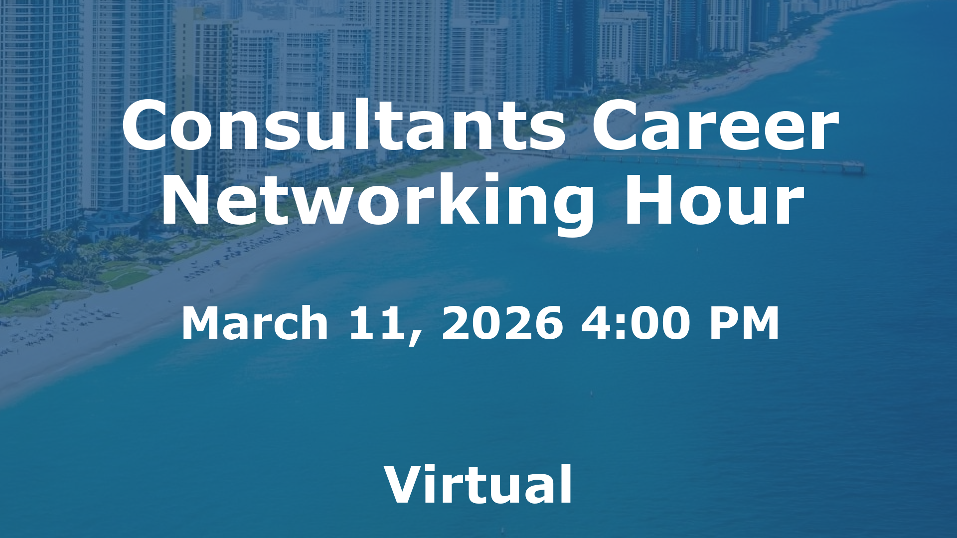 Consultants Career Networking Hour event image